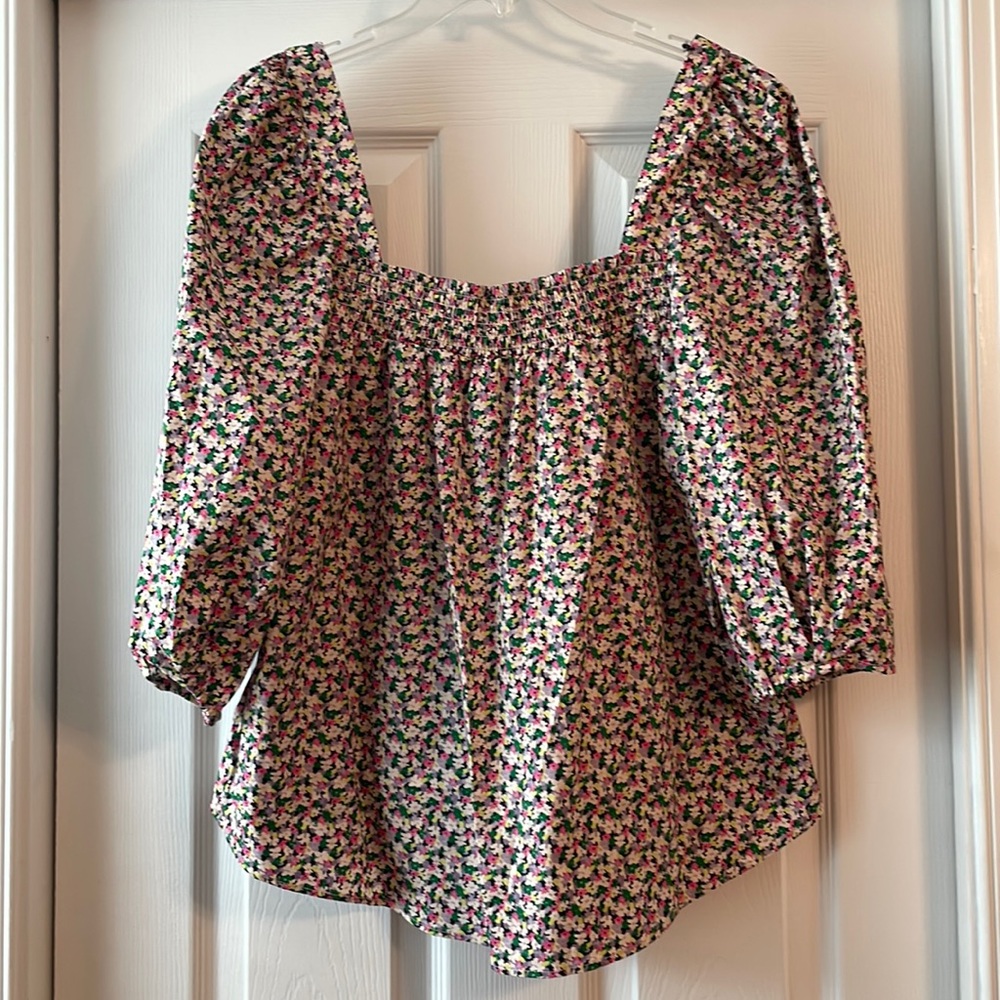 H&M Ditsy Floral Print Blouse